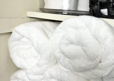 Stacked Rolled Towels